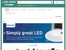 Tablet Screenshot of lampspecs.co.uk